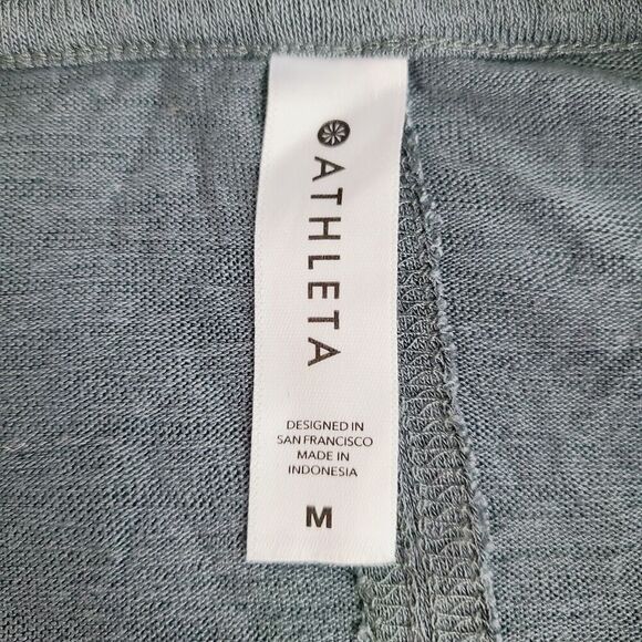 Athleta Tunic Top M Gray Modal Knit Dolman Sleeve Oversized Fitness‎ Pullover - Picture 6 of 8